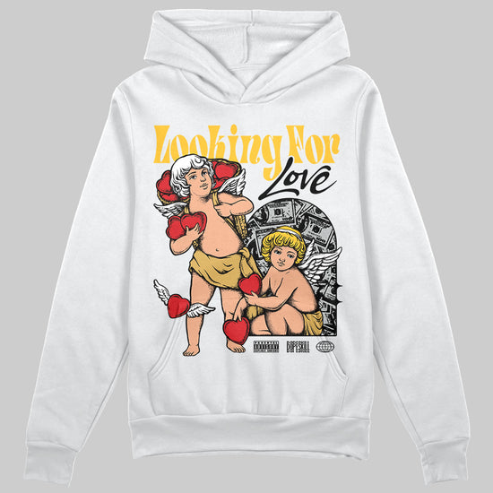 Jordan 12 "Phantom" DopeSkill Hoodie Sweatshirt Looking For Love Graphic Streetwear - White