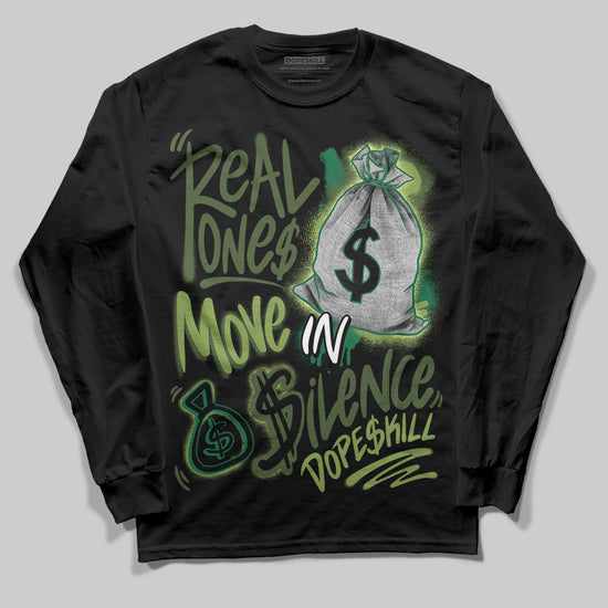 Foamposite Pro 'Pine Green' DopeSkill Long Sleeve T-Shirt Real Ones Move In Silence Graphic Streetwear - Black