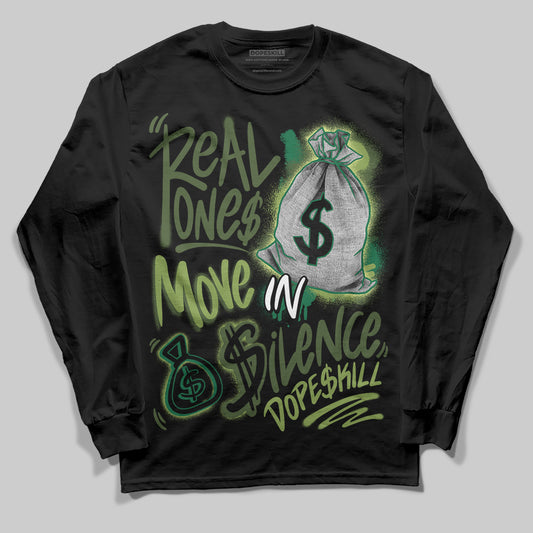 Foamposite Pro 'Pine Green' DopeSkill Long Sleeve T-Shirt Real Ones Move In Silence Graphic Streetwear - Black