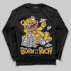 Jordan 5 'Tokyo' DopeSkill Long Sleeve T-Shirt Born To Be Rich Graphic Streetwear - Black