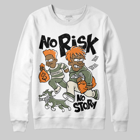 Jordan 4 Retro OG SP Undefeated (2025) DopeSkill Sweatshirt No Risk No Story Graphic Streetwear - White