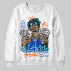 Royal Blue Sneakers DopeSkill Sweatshirt All Hustle No Luck Graphic Streetwear - White