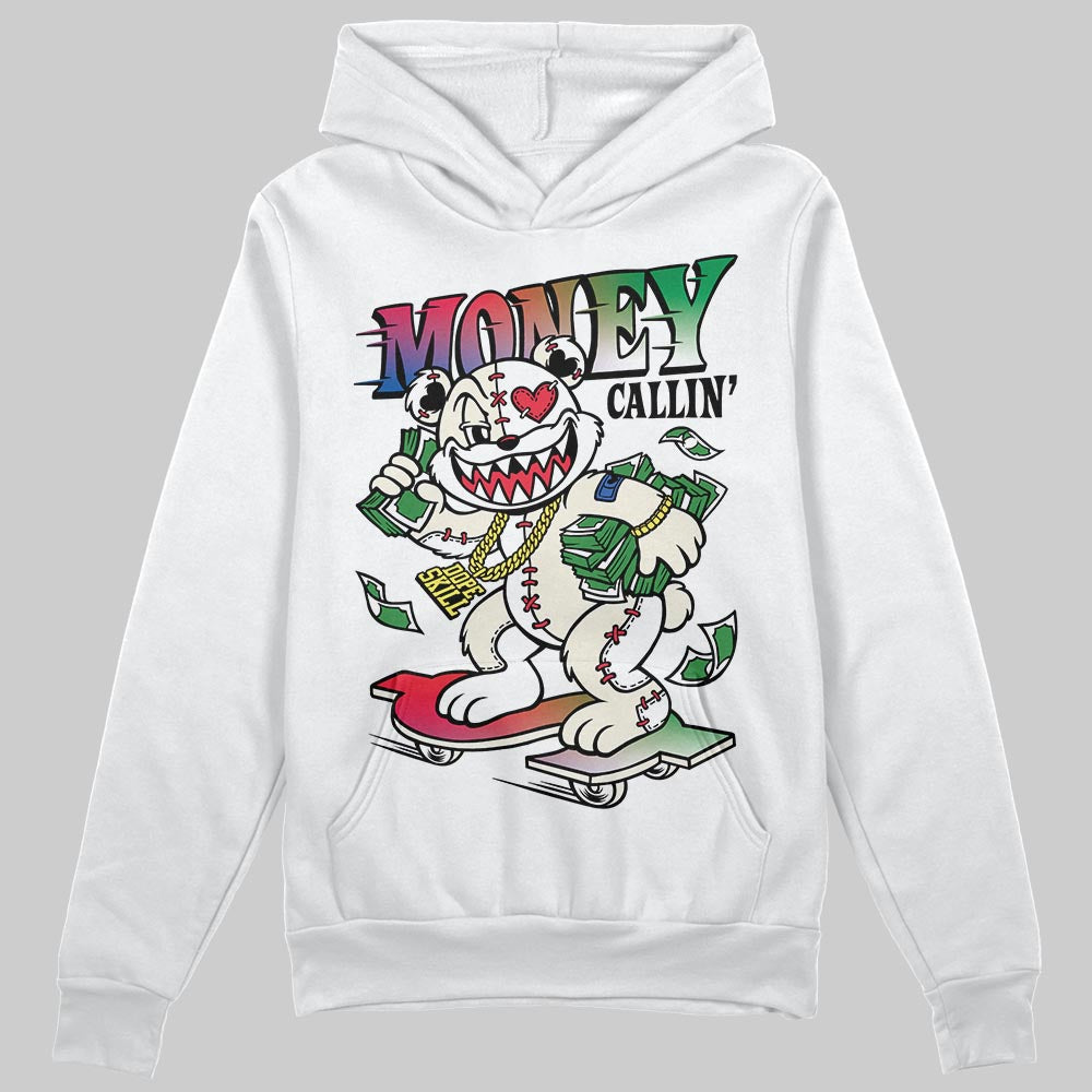 Jordan 11 Retro 285 Atlanta DopeSkill Hoodie Sweatshirt Money Callin' Graphic Streetwear - White