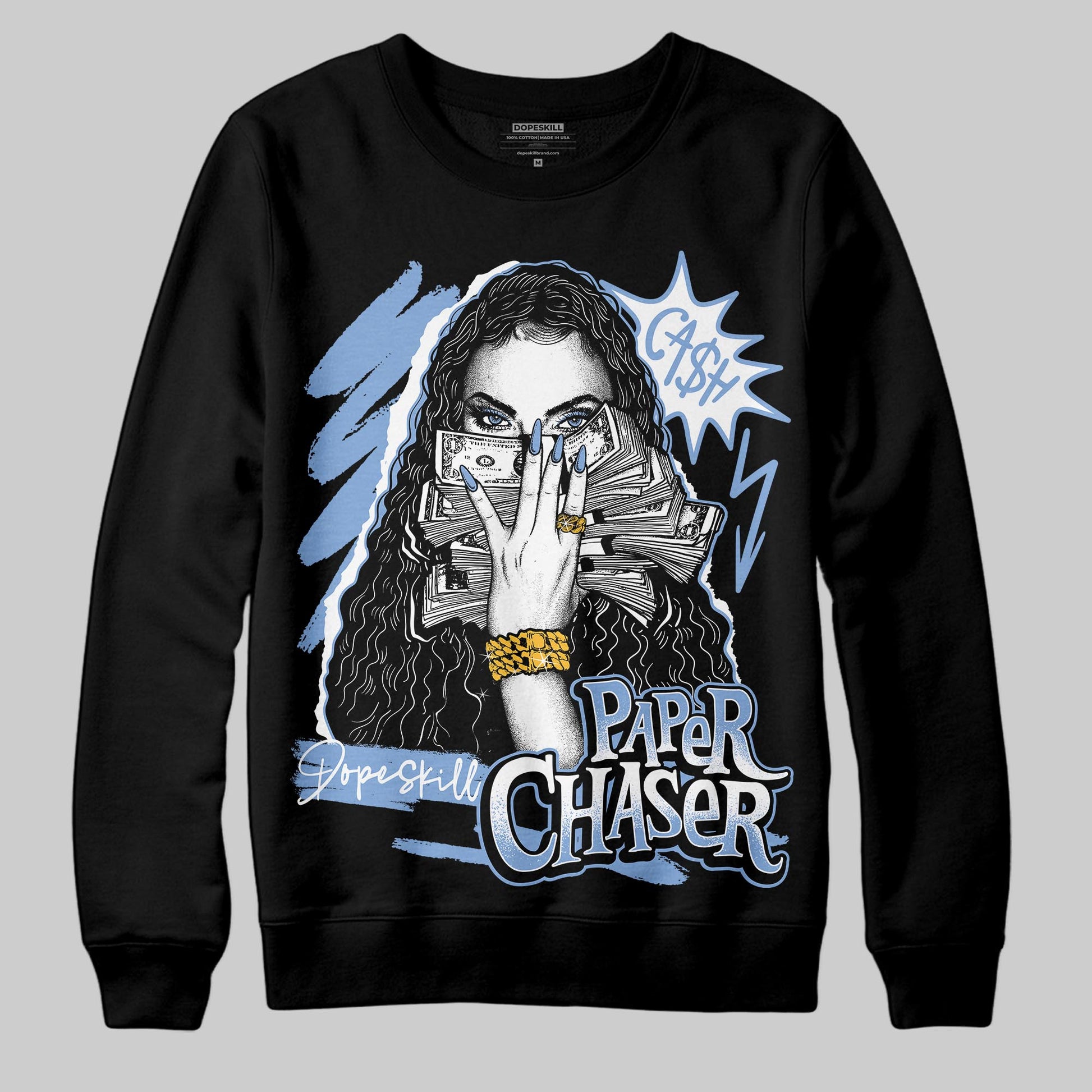 Jordan 4 WMNS 'Forget Me Not' DopeSkill Sweatshirt NPC Graphic Streetwear - Black