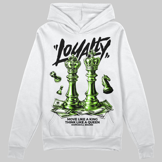 Neon Green Sneakers DopeSkill Hoodie Loyalty Graphic Streetwear - White