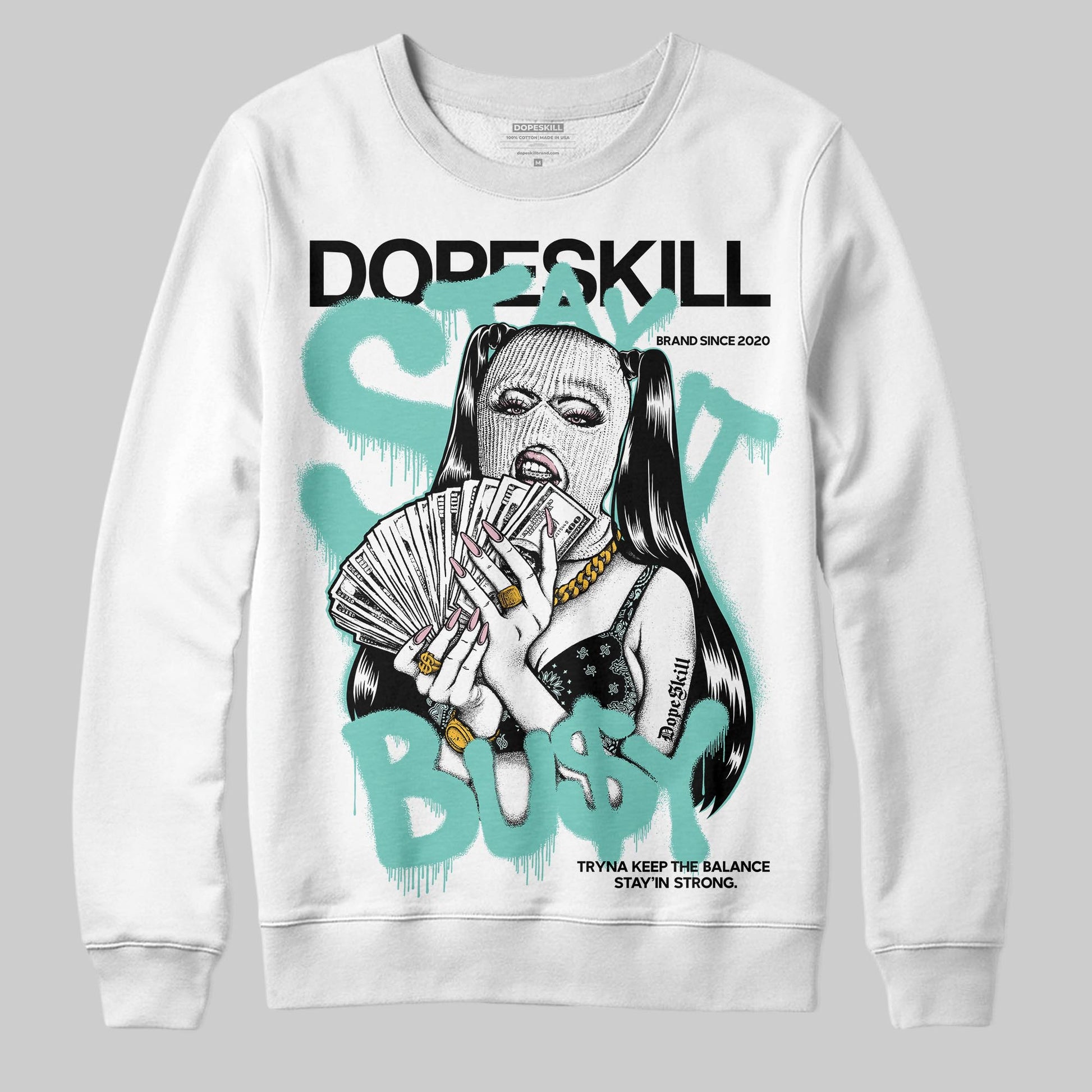 Jordan 11 Low "Igloo" DopeSkill Sweatshirt Stay It Busy Graphic Streetwear - White