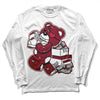 Jordan 1 Retro High '85 OG Metallic Burgundy DopeSkill Long Sleeve T-Shirt Bear Steals Sneaker Graphic Streetwear - WHite