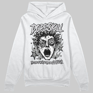 Grey Sneakers DopeSkill Hoodie Sweatshirt Root of Evil Graphic Streetwear  - White