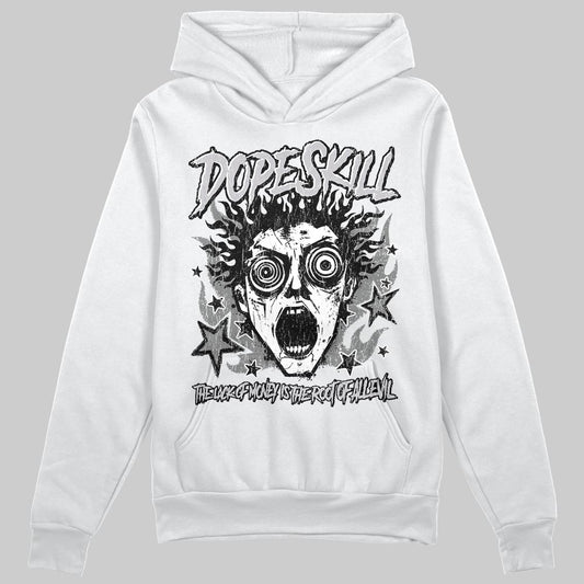 Grey Sneakers DopeSkill Hoodie Sweatshirt Root of Evil Graphic Streetwear  - White