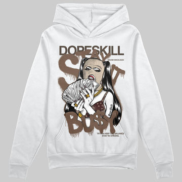 A Ma Maniére x Air Jordan 4 “Dark Mocha” DopeSkill Hoodie Sweatshirt Stay It Busy Graphic Streetwear - White