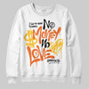 Jordan 3 “Starfish” DopeSkill Sweatshirt No Money No Love Typo Graphic Streetwear - White