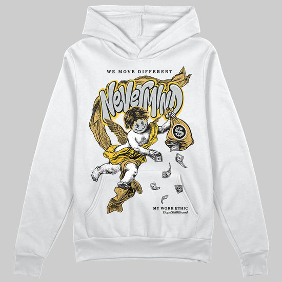 Jordan 12 "Phantom" DopeSkill Hoodie Sweatshirt Nevermind Graphic Streetwear - White