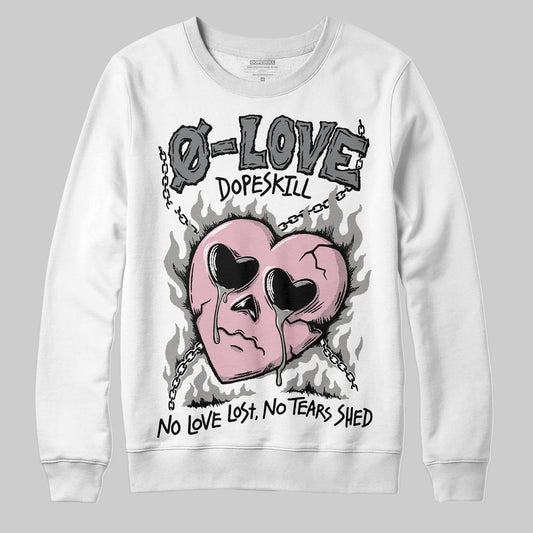 Air Max 95 OG “Pink Foam” DopeSkill Sweatshirt Crying Heart Graphic Streetwear - White