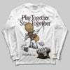 Jordan 5 “Earth/Metallic Gold” DopeSkill Long Sleeve T-Shirt Play together, Stay together Graphic Streetwear - White 