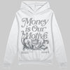 Jordan 5 Retro Wolf Grey (2026) DopeSkill Hoodie Sweatshirt Money Is Our Motive Typo Graphic Streetwear - White