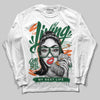 Green Sneakers DopeSkill Long Sleeve T-Shirt Living My Best Life Graphic Streetwear - White 