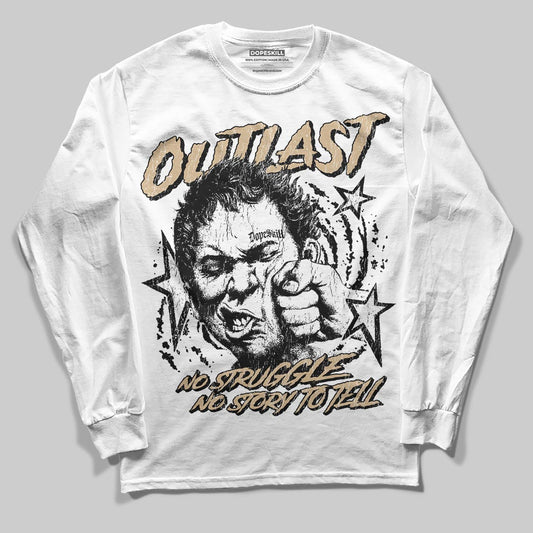 TAN Sneakers DopeSkill Long Sleeve T-Shirt Outlast Graphic Streetwear - White