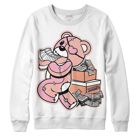 Jordan 11 Low “Legend Pink” DopeSkill Sweatshirt Bear Steals Sneaker Graphic Streetwear - White