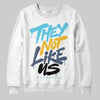 Jordan 11 Retro Gamma Blue (2025) DopeSkill Sweatshirt They Not Like Us Graphic Streetwear - White