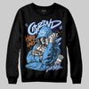 University Blue Sneakers DopeSkill Sweatshirt Grind Pray Graphic Streetwear - Black