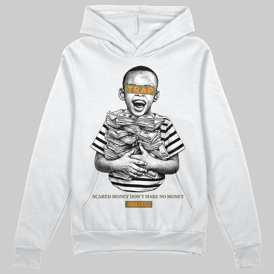 Olive Sneakers DopeSkill Hoodie Scared Money Don't Make No Money Graphic Streetwear - White