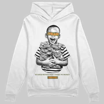 Olive Sneakers DopeSkill Hoodie Scared Money Don't Make No Money Graphic Streetwear - White