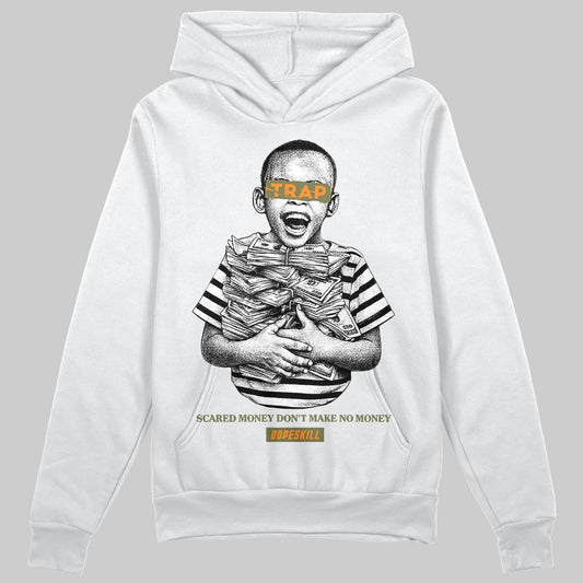 Olive Sneakers DopeSkill Hoodie Scared Money Don't Make No Money Graphic Streetwear - White
