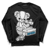 Dunk Low ‘Pure Platinum’ DopeSkill Long Sleeve T-Shirt Sneakerhead BEAR Graphic Streetwear - Black