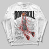 Jordan 3 OG “Black Cement” DopeSkill Long Sleeve T-Shirt Thunder Dunk Graphic Streetwear - White