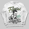 Foamposite Pro 'Pine Green' DopeSkill Long Sleeve T-Shirt Flexin' Graphic Streetwear - White