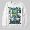Jordan 11 Retro Gamma Blue (2025) DopeSkill Sweatshirt Drip Harder Graphic Streetwear - White