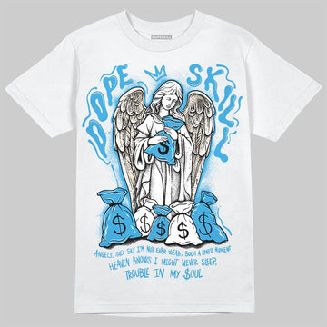 Jordan 1 High OG “UNC” Reimagined DopeSkill T-Shirt Angels Graphic Streetwear - White 