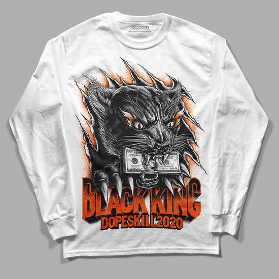 Orange, Black & White Sneakers DopeSkill Long Sleeve T-Shirt Black King Graphic Streetwear - White