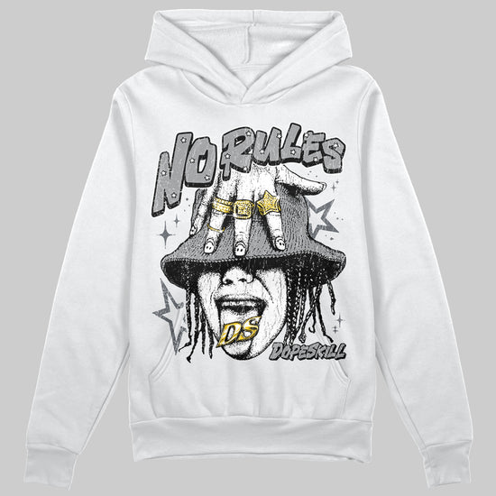 Jordan 5 Retro Wolf Grey (2026) DopeSkill Hoodie Sweatshirt No Rules Graphic Streetwear - White