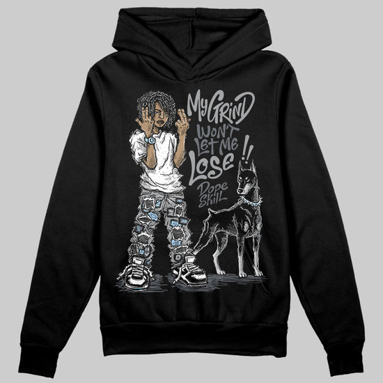 Jordan 5 Retro Wolf Grey (2026) DopeSkill Hoodie Sweatshirt My Grind Won't Let Me Lose Graphic Streetwear - Black