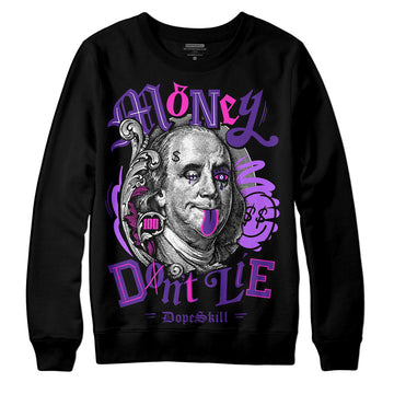 PURPLE Sneakers DopeSkill Sweatshirt Money Don't Lie Graphic Streetwear - Black