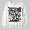 Jordan 3 “Medium Olive” aka “Family Affair” DopeSkill Sweatshirt Distorted Realms Graphic Streetwear - White
