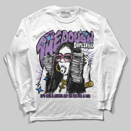 PURPLE Sneakers DopeSkill Long Sleeve T-Shirt The Dough Graphic Streetwear - White