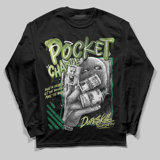 Foamposite Pro 'Pine Green' DopeSkill Long Sleeve T-Shirt Pocket Change Graphic Streetwear - Black