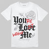 Jordan 5 Retro OG Black Metallic Reimagined DopeSkill T-Shirt You’re Lost Without Me Graphic Streetwear - White 