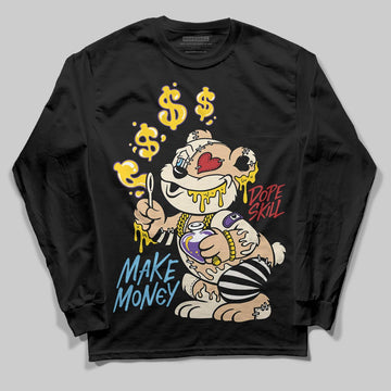 Jordan 17 Retro Low SP Infinite Archives DopeSkill Long Sleeve T-Shirt Make Money Graphic Streetwear - black