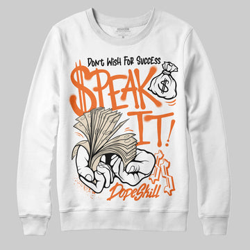 Jordan 3 “Starfish” DopeSkill Sweatshirt Speak It Graphic Streetwear - White