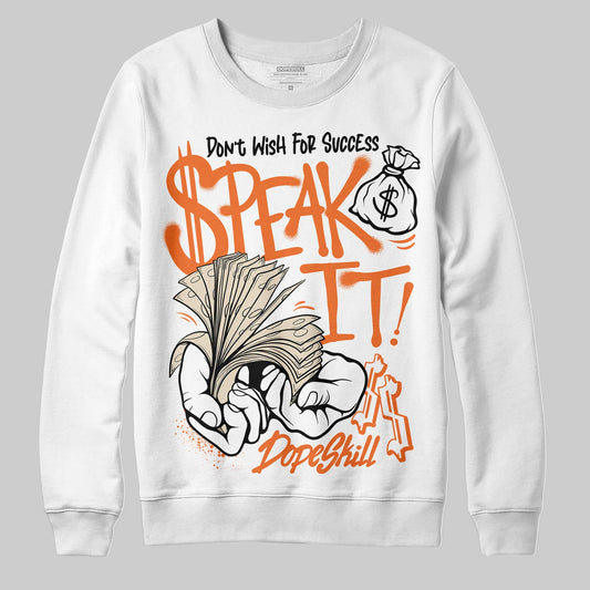 Jordan 3 “Starfish” DopeSkill Sweatshirt Speak It Graphic Streetwear - White