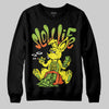 Neon Green Sneakers DopeSkill Sweatshirt Slow Life Graphic Streetwear - Black