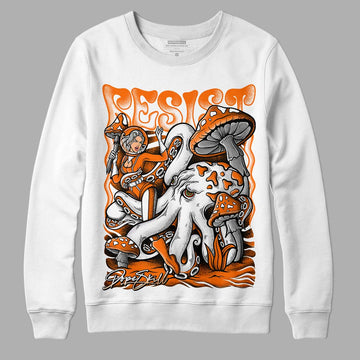 Orange, Black & White Sneakers DopeSkill Sweatshirt Resist Graphic Streetwear - White