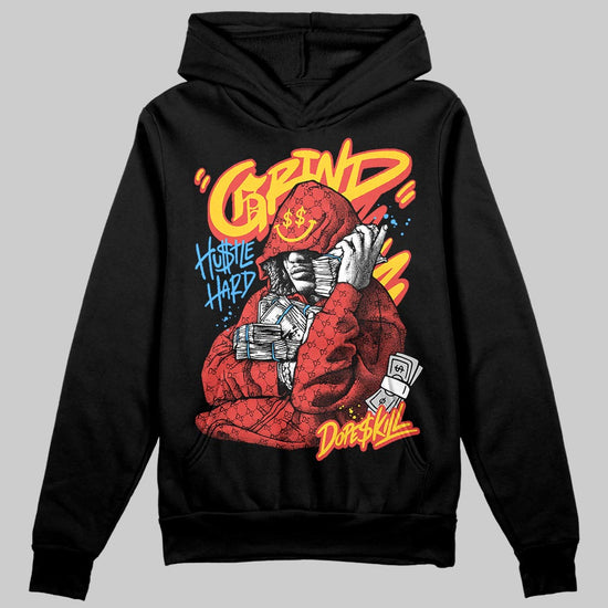 Red Sneakers DopeSkill Hoodie Grind Pray Graphic Streetwear - Black