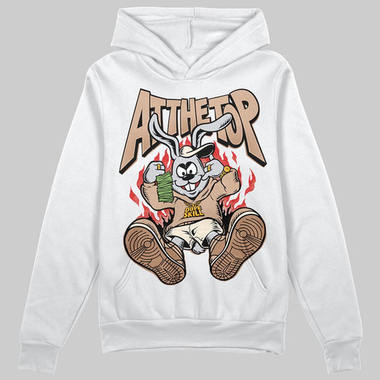 Jordan 4 Retro Cozy Girl DopeSkill Hoodie Sweatshirt At The Top Graphic Streetwear - White