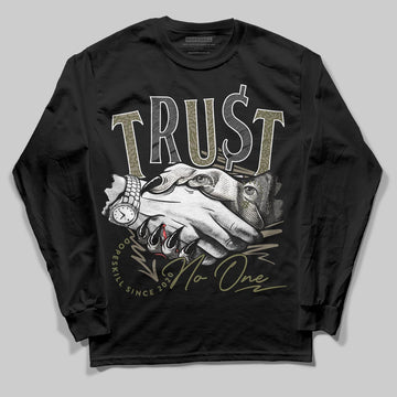Jordan 3 “Medium Olive” aka “Family Affair” DopeSkill Long Sleeve T-Shirt You’re Lost Without Me Graphic Streetwear - Black