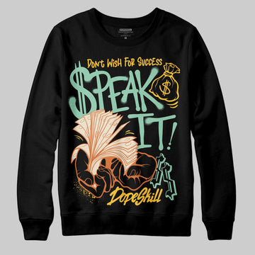 SB Dunk Low Rodeo Tourmaline DopeSkill Sweatshirt Speak It Graphic Streetwear - Black