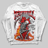 Jordan 4 Retro Red Cement DopeSkill Long Sleeve T-Shirt NeverFull Graphic Streetwear - White